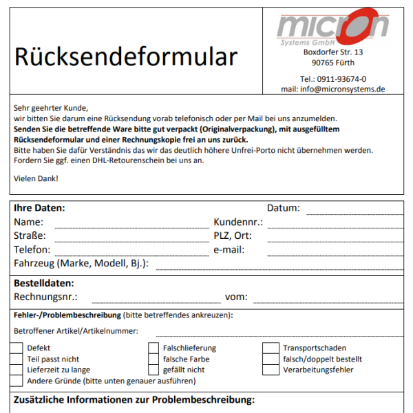 ruecksendeformular